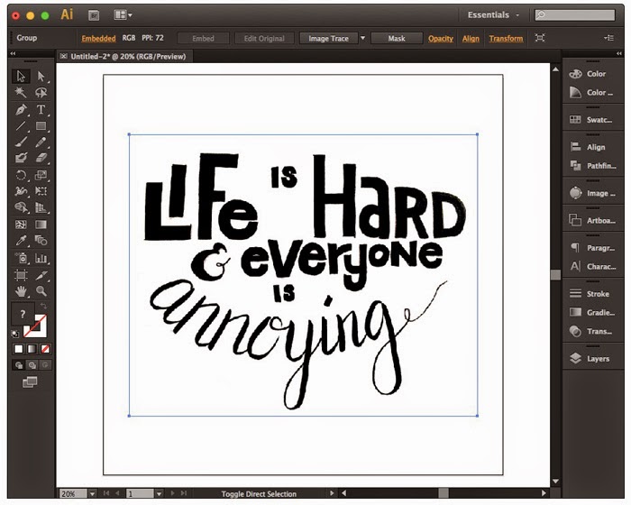 Paper to Digital: Digitize Your Hand Lettering Using Illustrator
